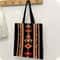 Ukrainian Embroidered Tote Bag Geometric Ethnic Travel Shoulder Bag For Women 0