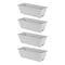 Rectangular Window Box Planter With Drainage Tray Indoor Outdoor Garden Pots Set 1