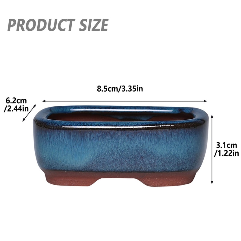 Elegant Ceramic Succulent Planter With Drainage Hole Indoor Outdoor Flower Pot 4