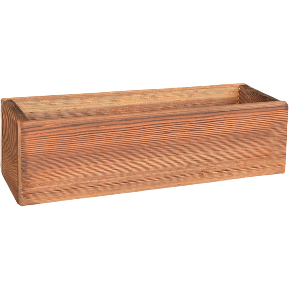 Rustic Wooden Planter Box For Succulents Decorative Outdoor Flower Pot 1