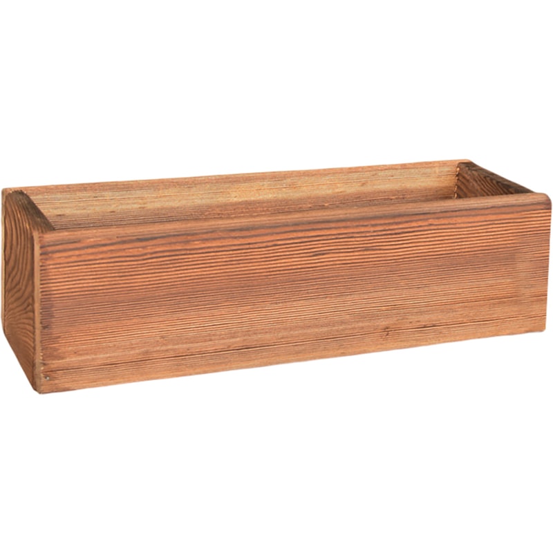 Rustic Wooden Planter Box For Succulents Decorative Outdoor Flower Pot 1