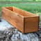 Rustic Wooden Planter Box For Succulents Decorative Outdoor Flower Pot 0