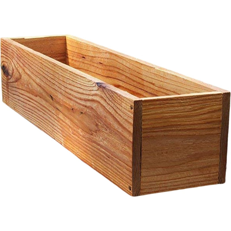 Rustic Wooden Planter Box For Succulents Decorative Outdoor Flower Pot 3