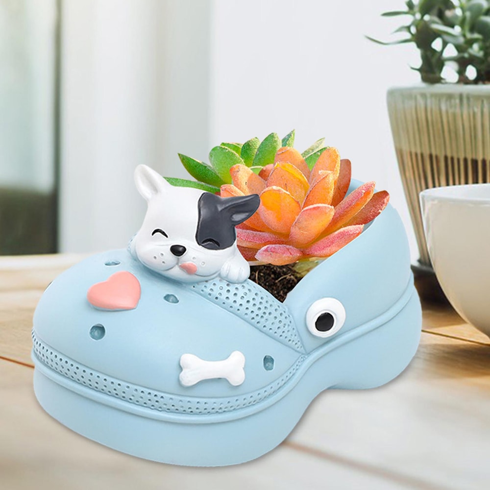 Creative Resin Planter Pot With Drainage Hole Decorative Indoor Flower Pot 6