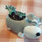 Cute Schnauzer Succulent Planter Dog Flower Pot Decorative Desk Plant Holder 2