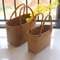 Handmade Seagrass Woven Basket Boho Storage Tote For Home Decor And Plant Styling 1