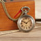 Retro Digital Pocket Watch With Flip Cover Quartz Chain Necklace For Men 1