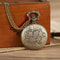 Retro Digital Pocket Watch With Flip Cover Quartz Chain Necklace For Men 2