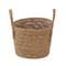 Handwoven Seagrass Planter Basket Rustic Wicker Plant Pot With Handles For Indoor Outdoor Decor 2
