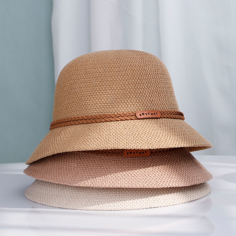 Foldable Womens Straw Sun Visor Hat UV Protection Beach Travel Cap 5