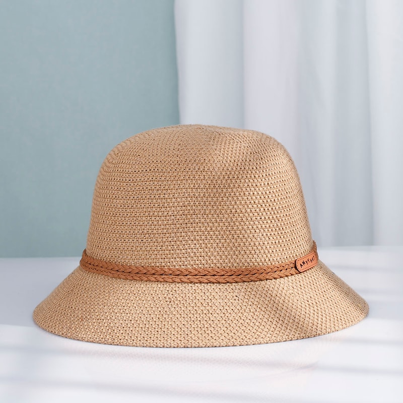 Foldable Womens Straw Sun Visor Hat UV Protection Beach Travel Cap 9