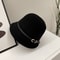 Wool Bucket Hat Winter Cashmere Blend Warm Unisex Fashion Cap With Belt Detail 9