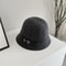 Wool Bucket Hat Winter Cashmere Blend Warm Unisex Fashion Cap With Belt Detail 11