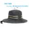 Wide Brim Boonie Hat Outdoor Sun Protection Cotton Bucket Hat for Fishing Hiking Safari