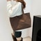 Suede Hobo Shoulder Bag Large Capacity Slouchy Tote Purse for Women