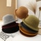Women Winter Wool Fedora Hat Knitted British Rolled Brim Topper