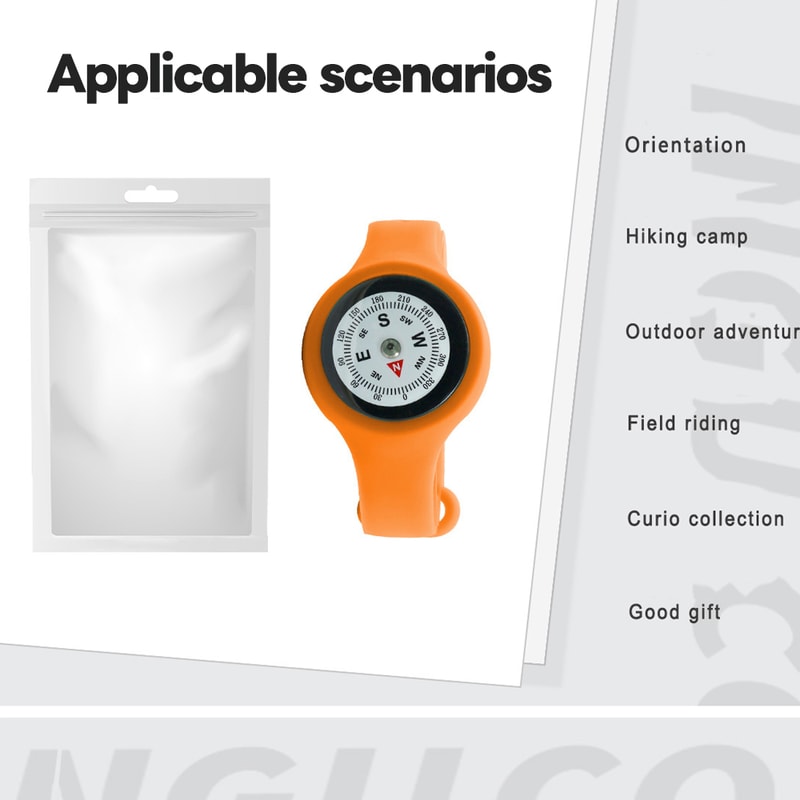 Outdoor Wrist Compass Watch Survival Navigation Bracelet For Hiking Camping Travel 7