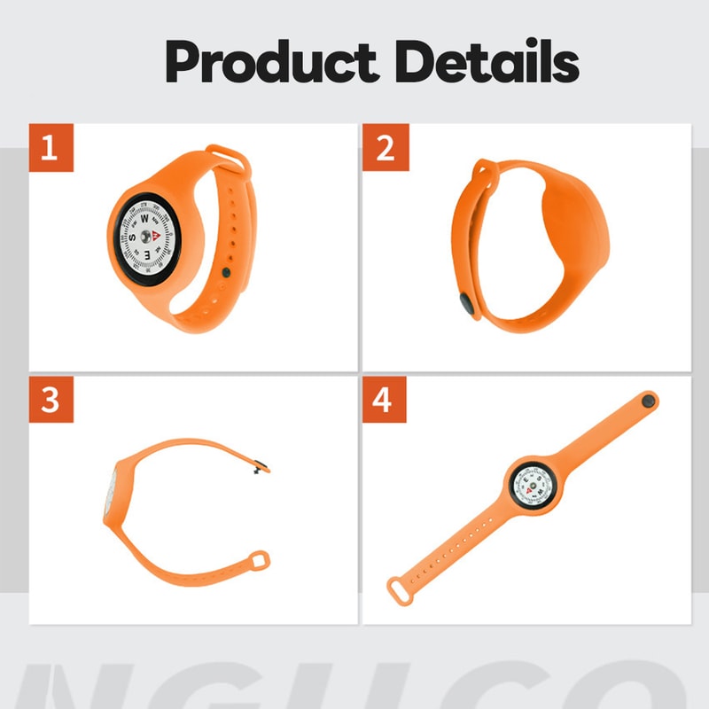 Outdoor Wrist Compass Watch Survival Navigation Bracelet For Hiking Camping Travel 8