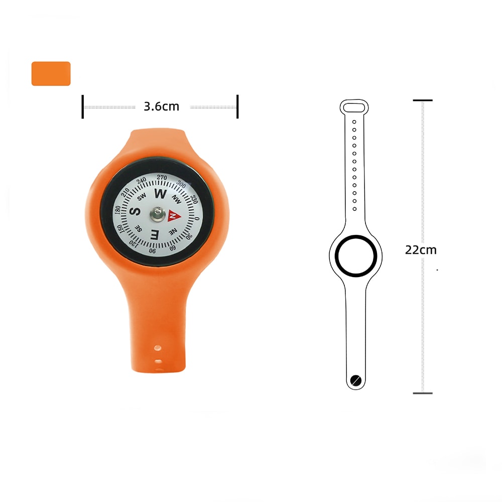 Outdoor Wrist Compass Watch Survival Navigation Bracelet For Hiking Camping Travel 4