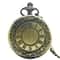 Vintage Steampunk Pocket Watch Necklace Roman Dial Quartz Antique Pendant 5