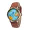 World Map Denim Strap Watch Casual Quartz Travel Wristwatch For Men And Women 6