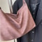 Large Capacity Suede Shoulder Bag Korean Style Hobo Tote For Women 3
