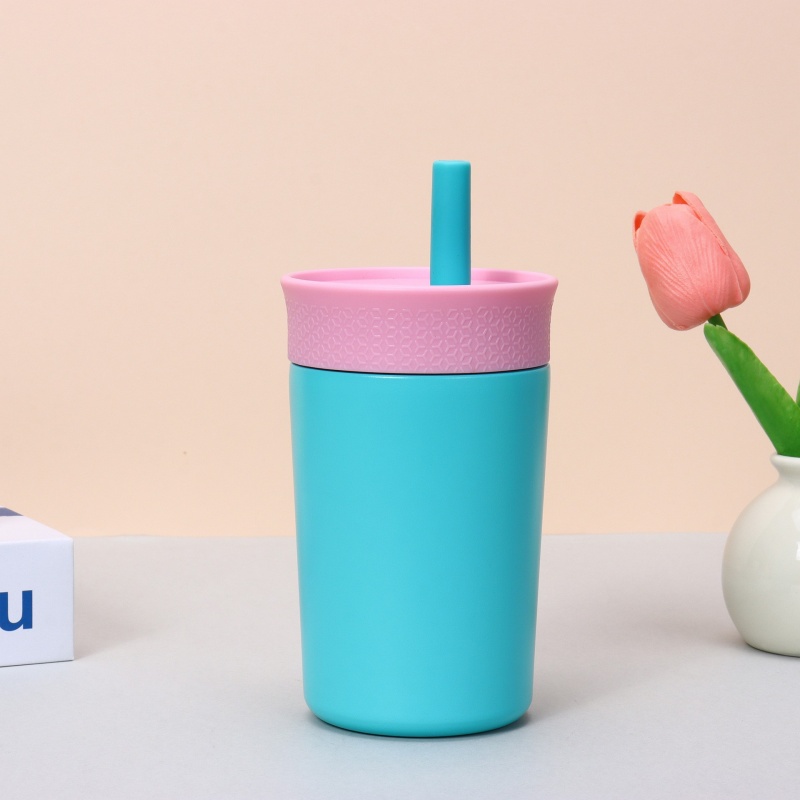 Insulated Stainless Steel Travel Mug With Straw Portable Thermos Cup For Hot And Cold Drinks 4