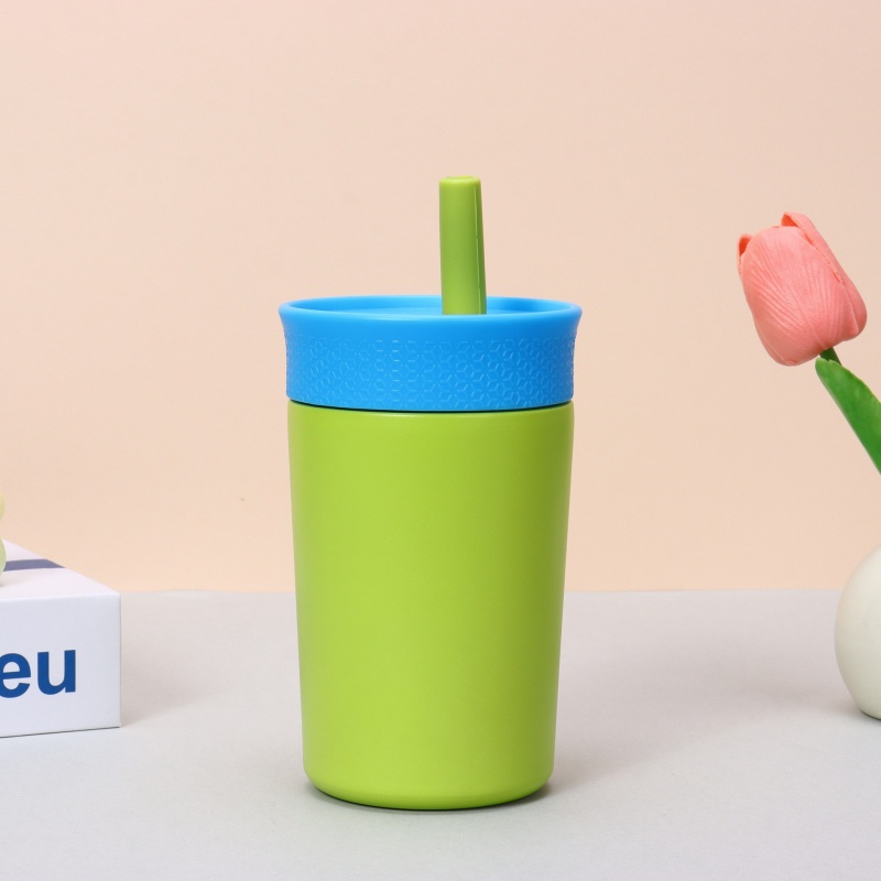 Insulated Stainless Steel Travel Mug With Straw Portable Thermos Cup For Hot And Cold Drinks 6