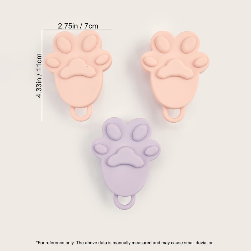 Cat Paw Silicone Scalp Massager Brush Soft Shampoo Hair Care Tool For Stress Relief 3