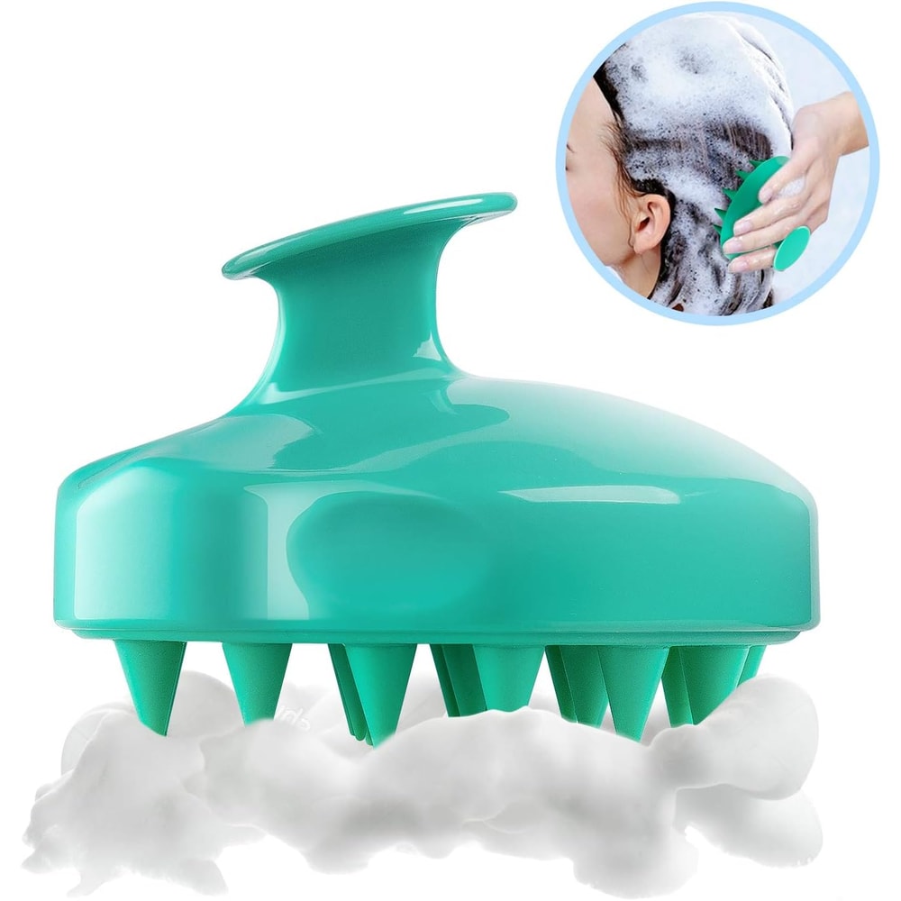 Silicone Scalp Massager Shampoo Brush Deep Clean Hair Relaxing Head Massage Tool 0