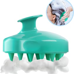 silicone scalp massager shampoo brush deep clean hair & relaxing head massage tool