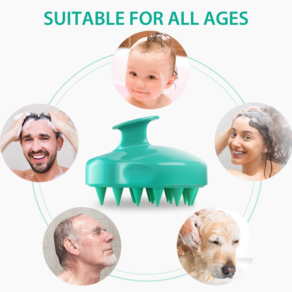 Silicone Scalp Massager Shampoo Brush Deep Clean Hair Relaxing Head Massage Tool 1