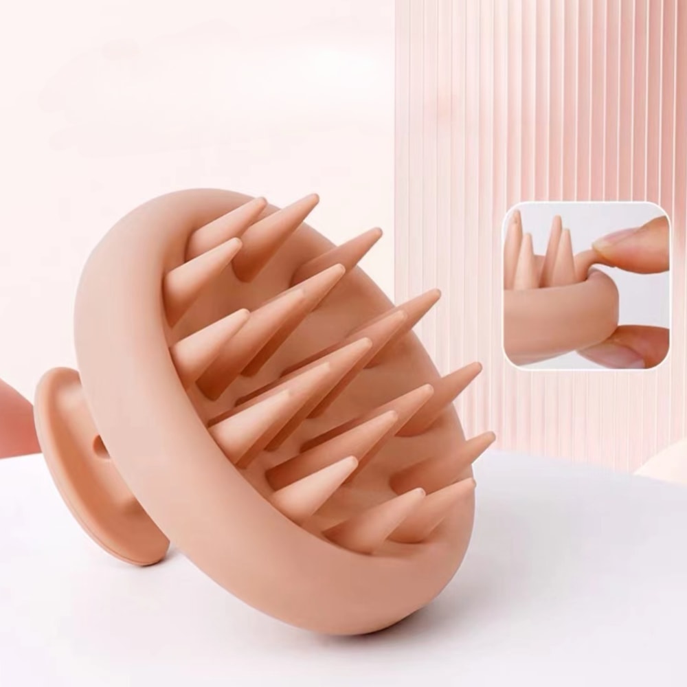 Silicone Scalp Massage Brush Hair Shampoo Comb For Wet And Dry Use 6