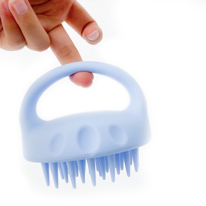 Silicone Scalp Massager Brush Hair Washing Exfoliating Shower Tool 3