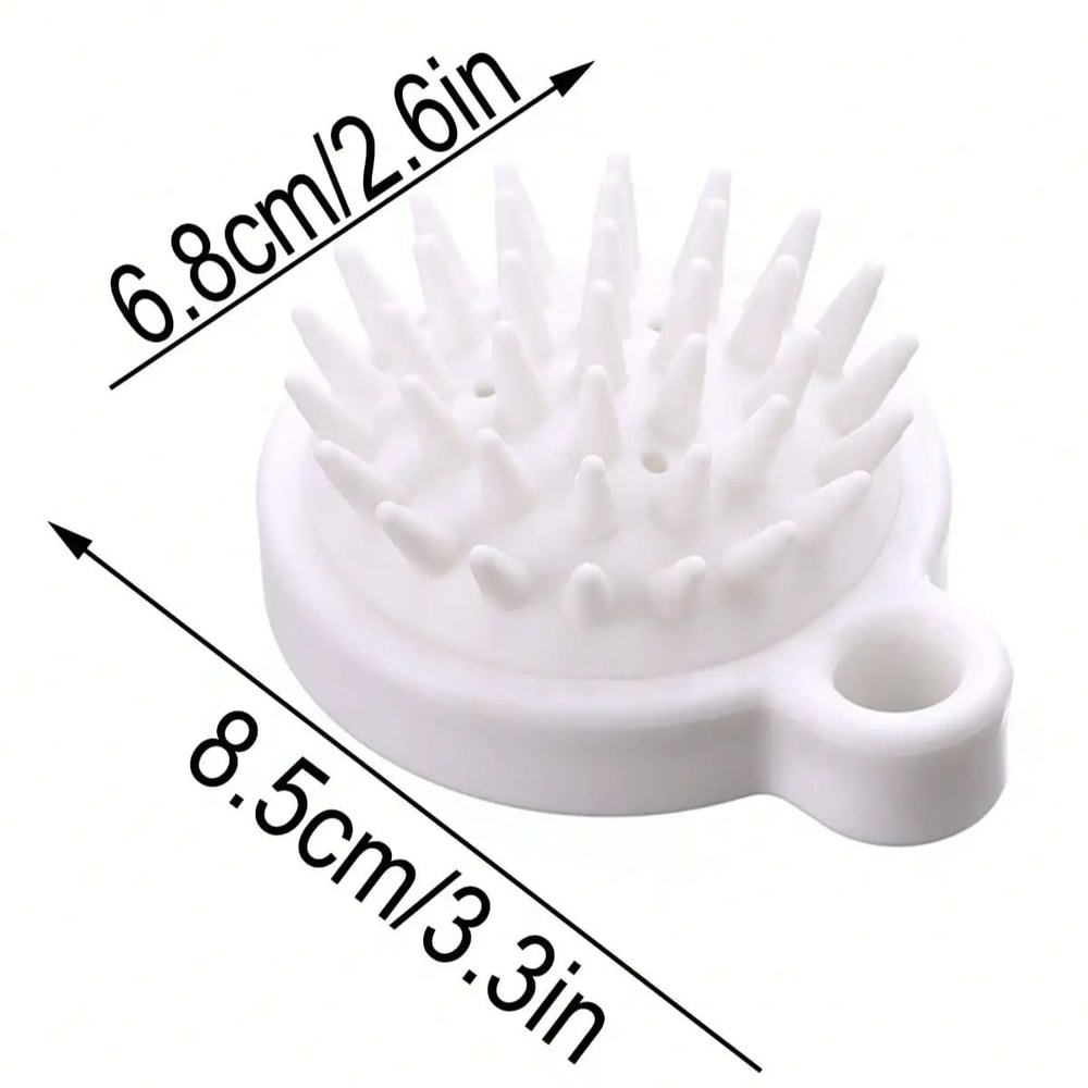 Silicone Scalp Massage Shampoo Brush Deep Clean Hair And Body Scrubber 2