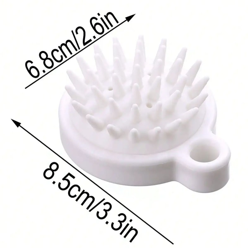 Silicone Scalp Massage Shampoo Brush Deep Clean Hair And Body Scrubber 2