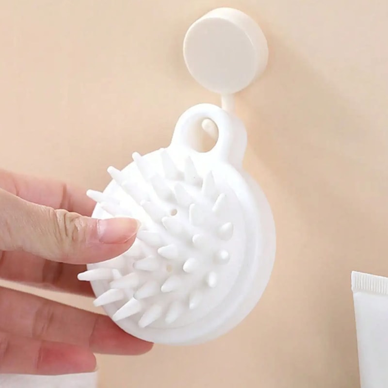 Silicone Scalp Massage Shampoo Brush Deep Clean Hair And Body Scrubber 0