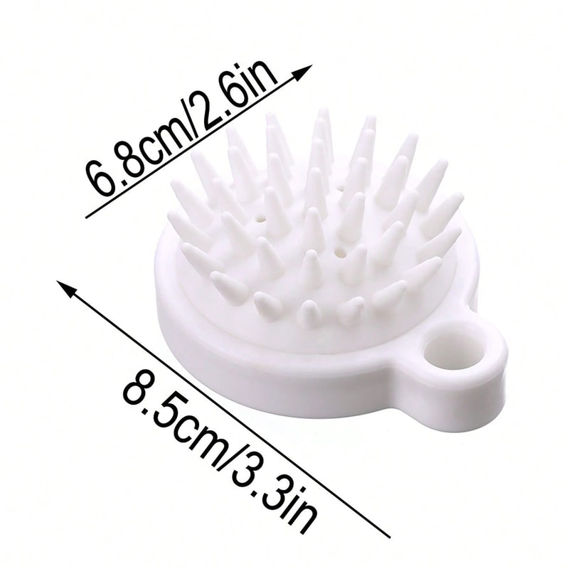 Silicone Scalp Massage Shampoo Brush Deep Clean Hair And Body Scrubber 6
