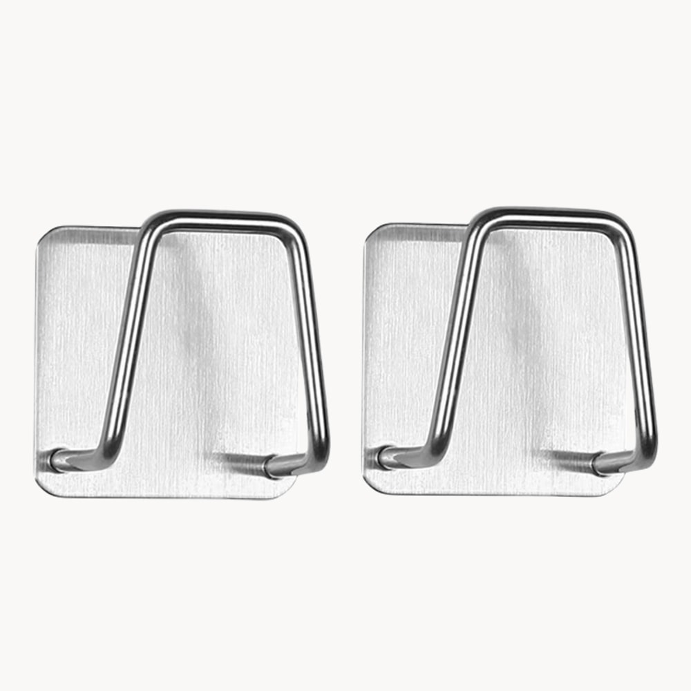 Stainless Steel Sink Sponge Holder Self Adhesive Kitchen Organizer Rack 6