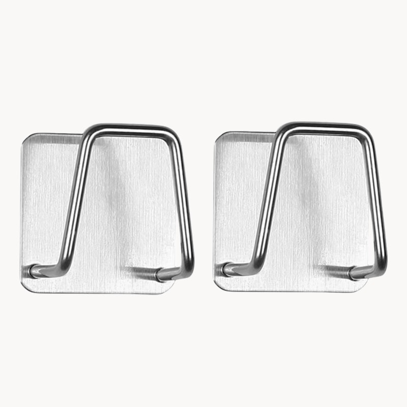 Stainless Steel Sink Sponge Holder Self Adhesive Kitchen Organizer Rack 6