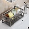 Stainless Steel Sink Organizer Rack With Sponge Holder And Dishcloth Drain Storage 0