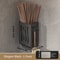Wall Mounted Chopsticks Holder No Drill Kitchen Utensil Drainage Organizer 2