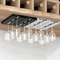 Under Cabinet Wine Glass Holder Space Saving Hanging Rack For Stemware 0