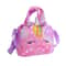 Unicorn Tie Dye Plush Crossbody Bag for Girls Cute Soft Shoulder Purse