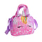 Unicorn Tie Dye Plush Crossbody Bag for Girls Cute Soft Shoulder Purse