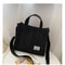 Corduroy Tote Shoulder Bag For Women Large Capacity Crossbody Handbag 4