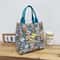 Cute Cat Pattern Tote Bag For Women Retro Top Handle Handbag Mommy Bag 5