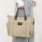 Large Capacity Canvas Tote Bag For Women Laptop Shoulder Bag Crossbody Commuter Handbag 2