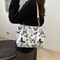 Large Capacity Animal Print Tote Bag Stylish Nylon Shoulder Bag For Women 3