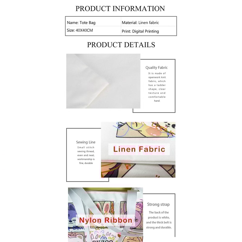 Floral Cat Canvas Tote Bag Aesthetic Shoulder Bag For School Shopping And Everyday Use 4